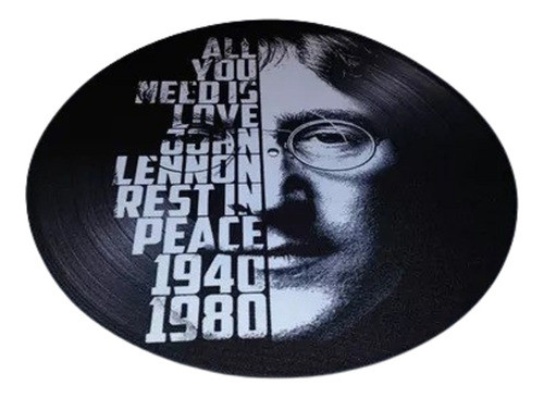 John Lennon Slipmat Paño Para Bandeja Espuma Excelente 0
