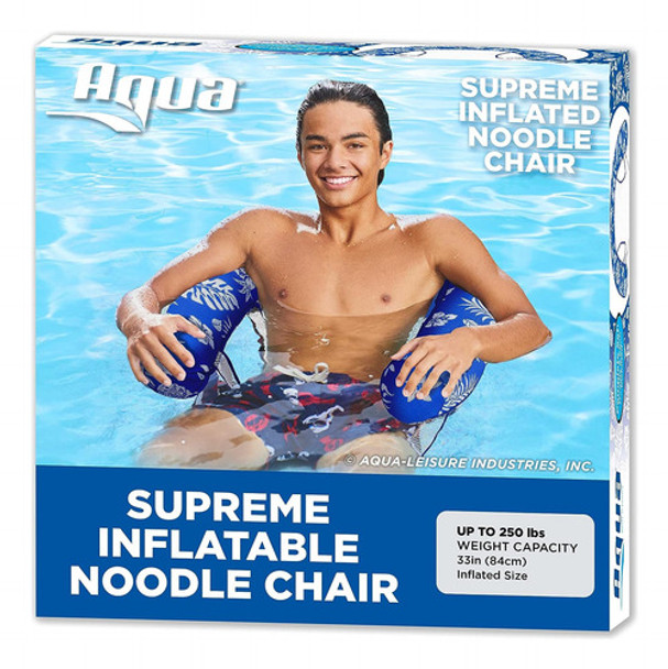 Aqua Leisure Flutuador Inflável De Piscina Azul Hibisco 0 Aqua Leisure Flutuador Inflável De Piscina Azul Hibisco 0