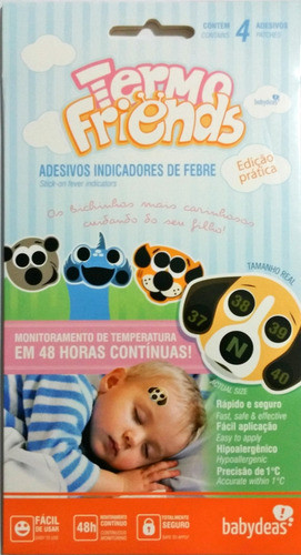 Termo Friends Adesivos Indicadores De Febre Babydeas 0