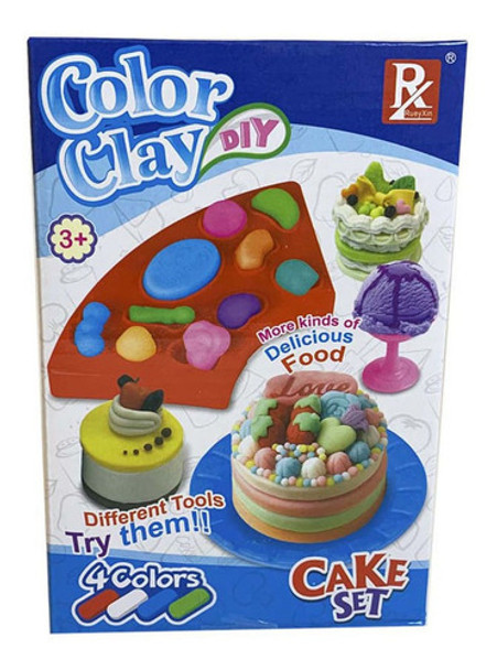 Juego De Masas Color Clay Set De Tortas 0