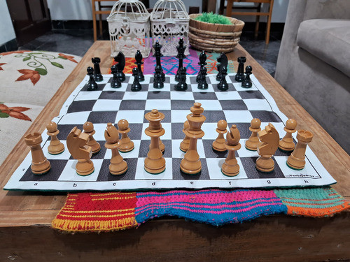 Ajedrez De Madera Jaque Mate 7 Magnético 0