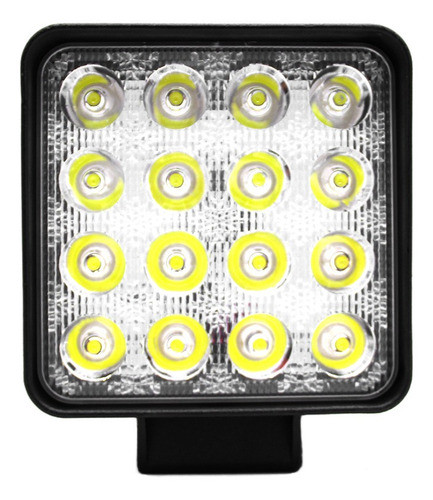 Faro Caminero Auxiliar Led Rectangular 16led 48w 0