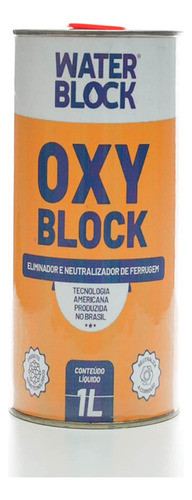 Neutralizador De Ferrugem Oxyblock 1 Litro 0
