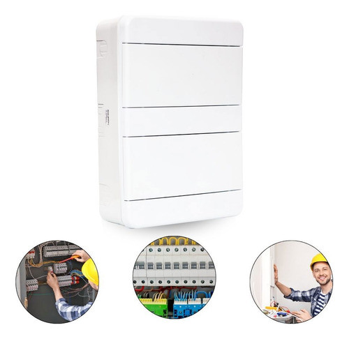 Quadro De Distribuição Sobrepor Para 24 Disjuntores Energia 0