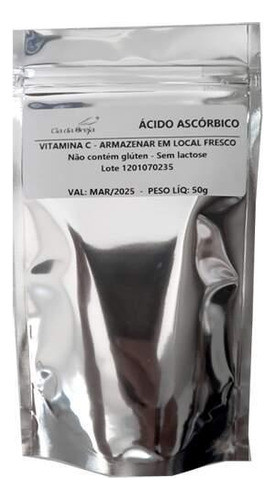 Ácido Ascórbico ( Vitamina C ) Em Pó - 50 Grs 0