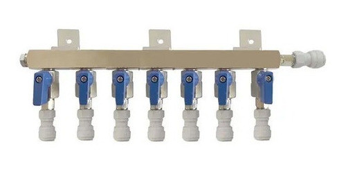 Regua Manifold Com 7 Vias Regulador De Chopp Engate Rapido 0