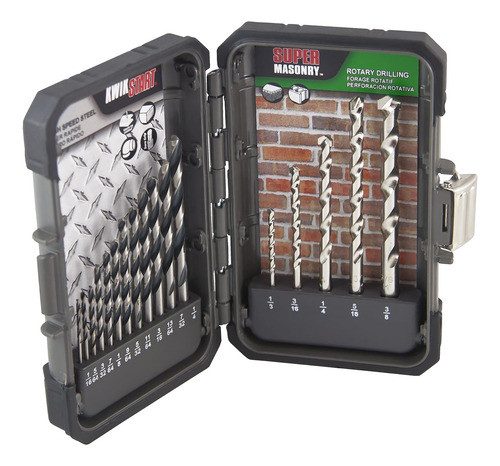 Juego De Brocas Para Mampostería Marca Mibro. 17 Piezas 0