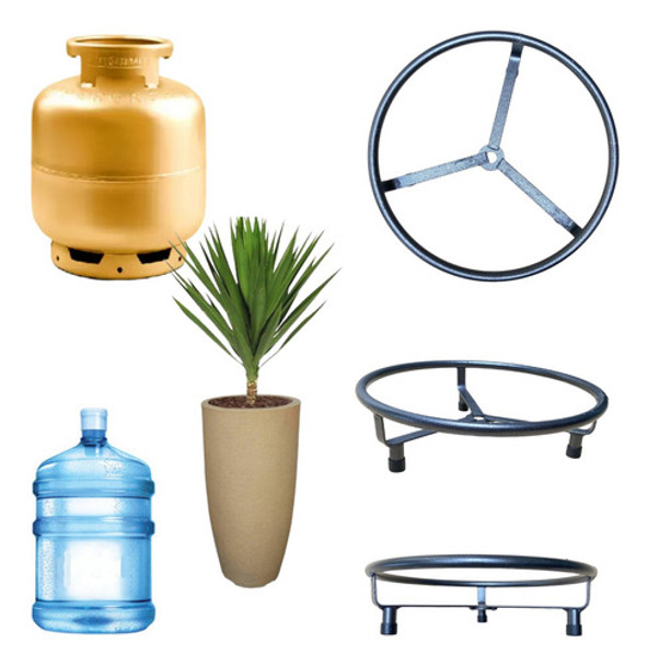 Suporte Para Botijão De Gás Vasos Plantas Fixo Reforçado 0