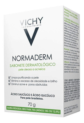 Jabón Vichy Normaderm Sabonete 70 Gr 0