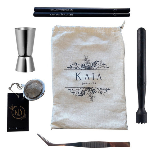 Combo Bartool Kit Kaia Botanicos Coctelería Premium 0