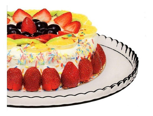 Plato Torta Pasabahce 32 Cm Bandeja Fuente Tortera Masas 0