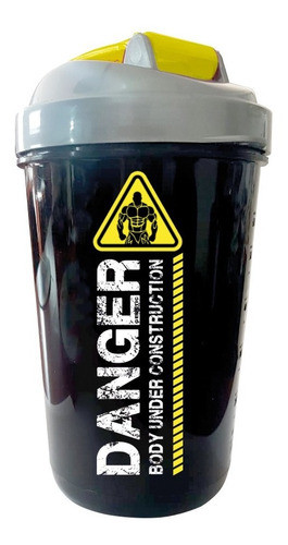Vaso Shaker Black Danger Genetic 600 Ml Proteínas Sin Grumos 0