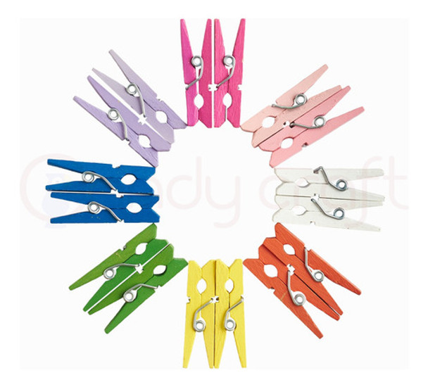 Mini Broches De Madera Color 2,5 Cm Extra Mini X 1000u 0 Mini Broches De Madera Color 2,5 Cm Extra Mini X 1000u 0
