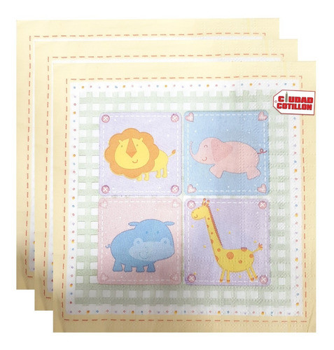 Servilleta Animales X 33 Cm- Cc 0