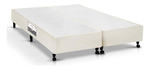 Cama Box Base Queen Poli Bege (158x23)castor 0