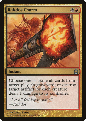 Carta Magic Rakdos Charm Return To Ravnica Mtg 0