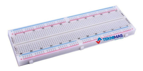 Protoboard 830 Pontos Breadboard 830 Furos Modelo Mb-102 0