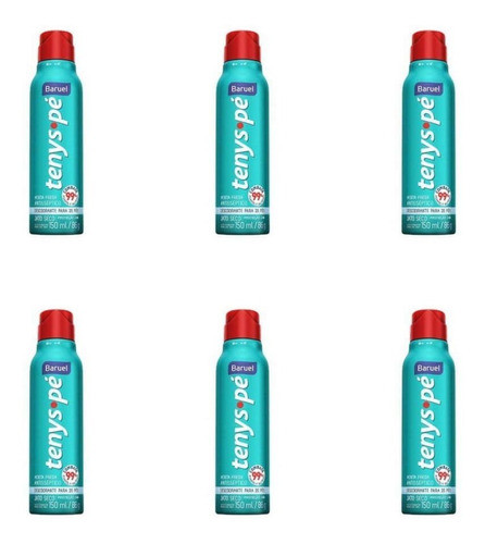 Baruel Tenys Pé Menta Fresh Jato Seco 86g (kit C/06) 0