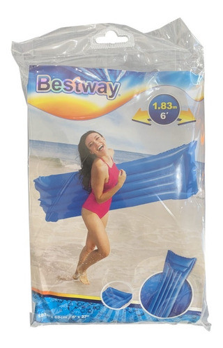Colchoneta Inflable Bestway Colores 183x69cm Flotador Pileta 0