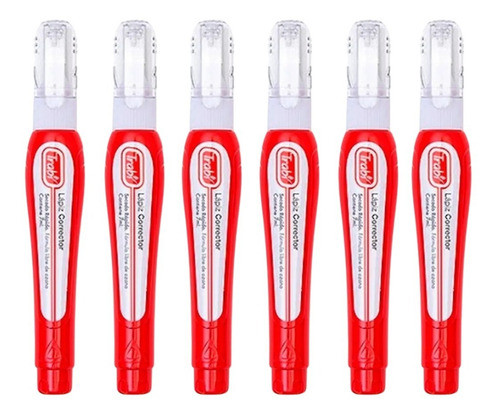 Lápiz Corrector Tipo Liquid Paper Trabi 7mlx 6 Unidades 0
