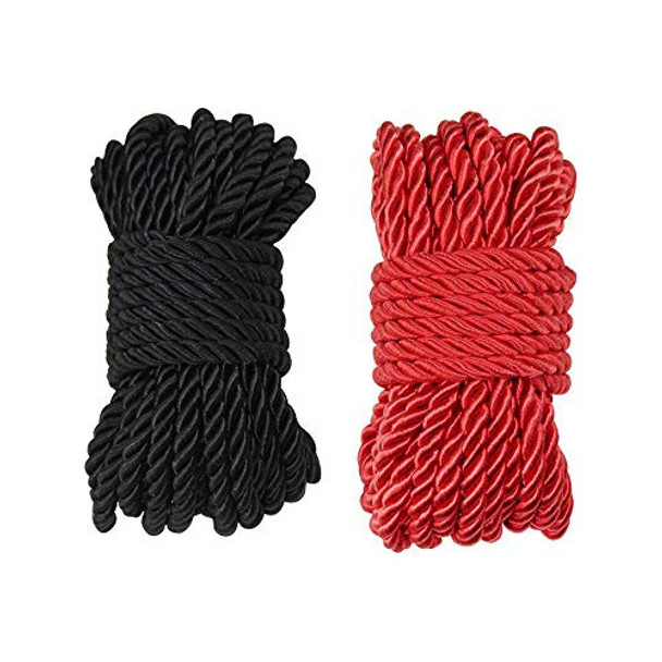 Cuerda De Seda Suave De 32 Pies Y 8 Mm (1/3 Pulgada) De Diám 0