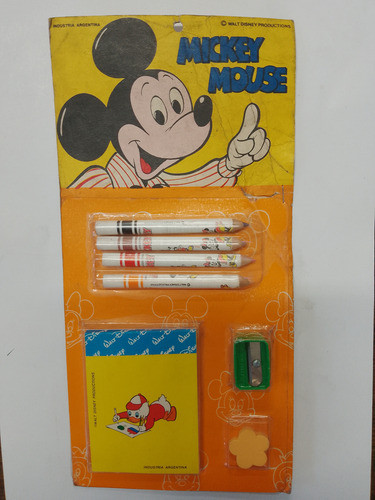 Set Escolar Mickey Mouse Disney Zona Retro Juguetería 0