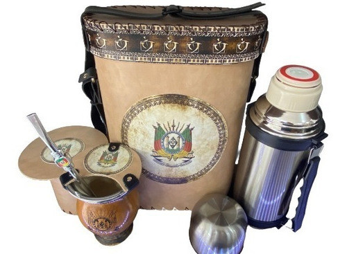 Kit Chimarrão Completo 1 Litro Brasão Do Rs Frete Grátis 0