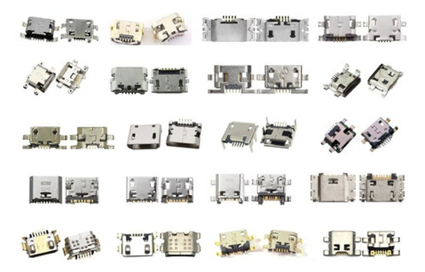 Kit 100 Conector De Carga Dock Celular Smartphone Manutenção 0