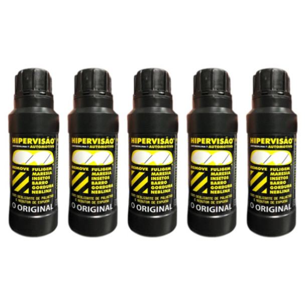 Kit 5un Hipervisão Antineblina Parabrisa Automotivo 120ml 0
