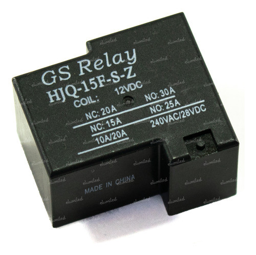 5 Reles Hjq-15f-s-z Bobina 12v 20a 240v 1 Inversor 0