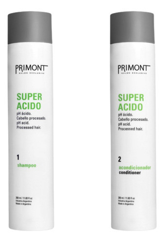 Primont Shampoo + Acondicionador Super Acido Ph Acido 0