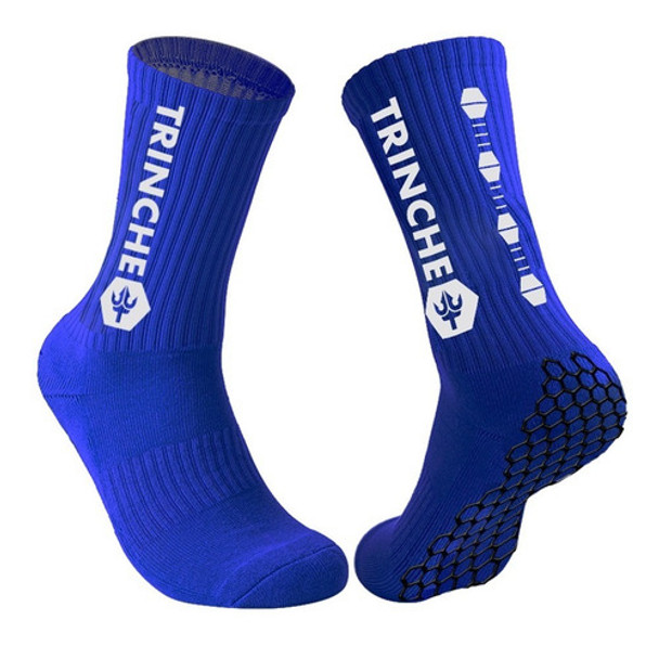 Media Antideslizante Azul Trinche Deporte Fútbol 0