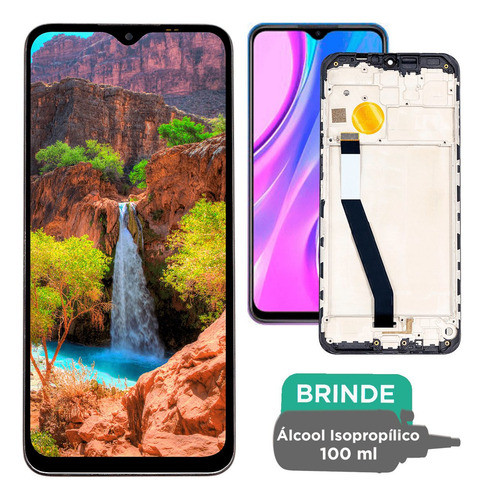 Tela Redmi 9 Display Com Aro Nacional Compatível Com Xiaomi 0