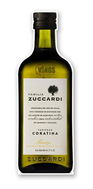 Aceite De Oliva Familia Zuccardi Varietal Coratina X 250ml 0