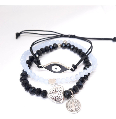 Pack Pulseras Multidijes San Benito Ojo Turco Moda Bijou 0