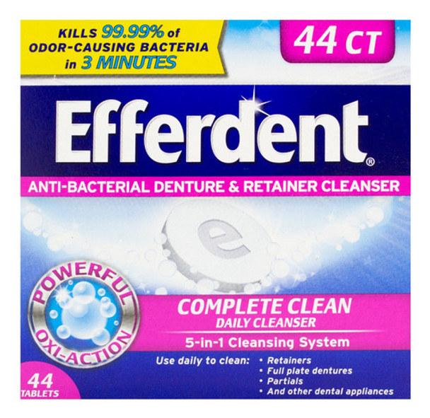 Efferdent Tabletas Limpiadoras Protesis Dentales X 44 6c 0