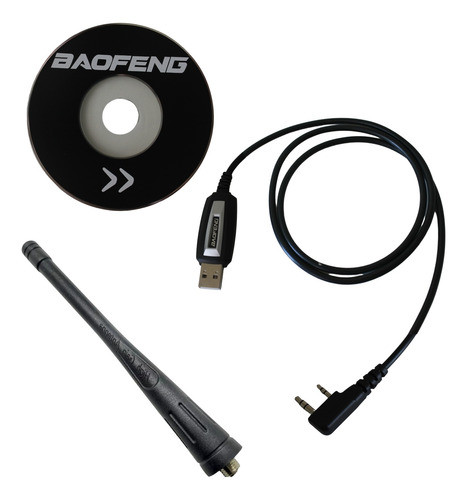 Cabo De Programação Baofeng Usb + Antena Para Rádio 777s 0
