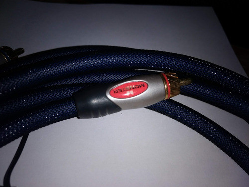 Cable Monster Cable Audio Rca Interconexión 1.2mts (un Par) 0