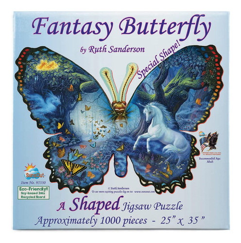 Sunsout Fantasía Forma De Mariposa Soi95330, Tamaño 0