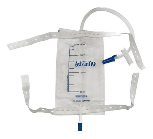 Bolsa De Perna Para Coleta De Urina 750ml Advantive 50 Und 0