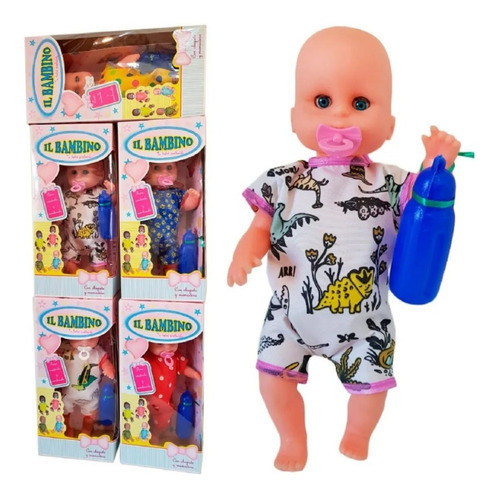 Muñeco Bebote Con Chupete Y Mamadera Tu Bebe Preferido 0