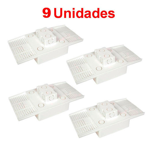 Kit C/ 9 Caixa P/ Embutir Na Laje Painel Plafon 12 Watts 0