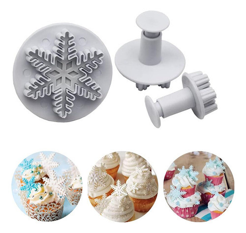2x Eyectores Cortantesexpulsador Plastico Copos Nieve X3 0