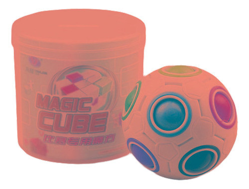 Fidget Bola Arco Iris Mágico Puzzle Rubiks Cube Fidget Estré 0
