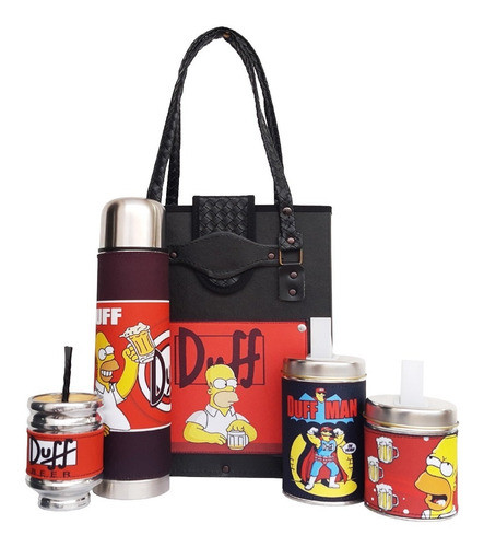 Set Matero Equipo Kit De Mate Los Simpson Duff P/g, Marbry 0
