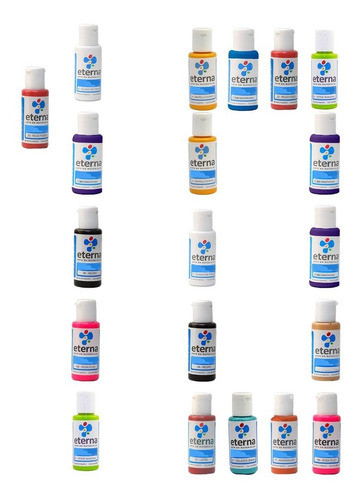Set De Acrilico Decorativo Eterna 50ml X 10 0