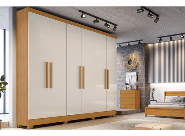 Guarda Roupa 6ptas 2gavs Sergipe Naturale/offw-bianchi 0