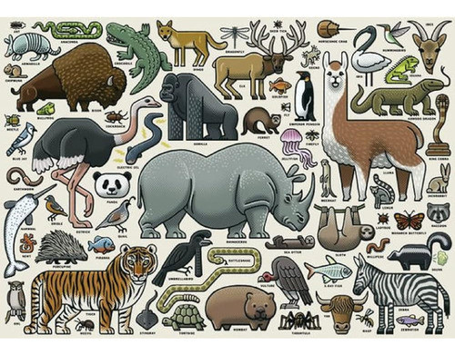~? Ravensburger Wild Animals 1000pc Rompecabezas 0