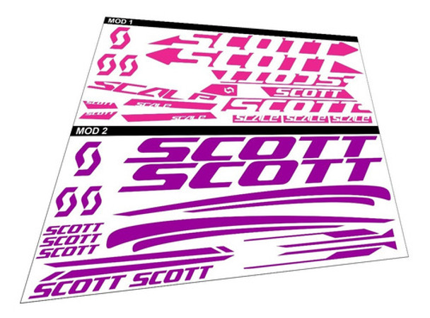 Calcomanías De Bicicletas Scott Vinilos Decorativos Pegatina 0