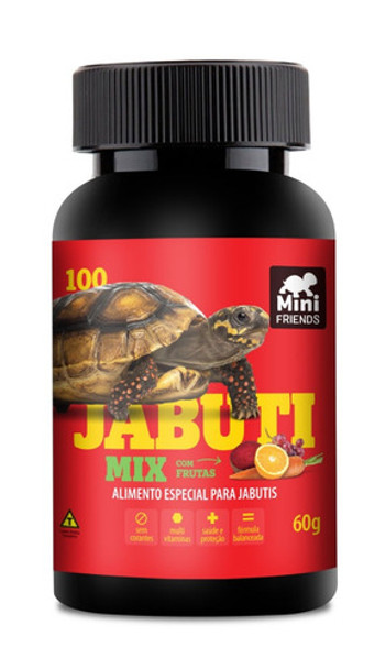 Mini Friends - Alimento Premium Jabuti Mix - 60 G 0